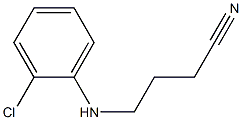 4-[(2-chlorophenyl)amino]butanenitrile Structure