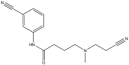 4-[(2-cyanoethyl)(methyl)amino]-N-(3-cyanophenyl)butanamide Struktur