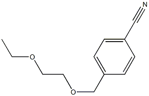 4-[(2-ethoxyethoxy)methyl]benzonitrile 结构式