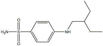 4-[(2-ethylbutyl)amino]benzene-1-sulfonamide Structure