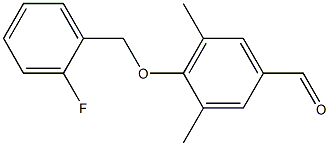 4-[(2-fluorophenyl)methoxy]-3,5-dimethylbenzaldehyde