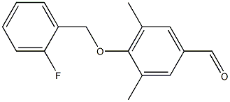 4-[(2-fluorophenyl)methoxy]-3,5-dimethylbenzaldehyde|