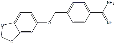 4-[(2H-1,3-benzodioxol-5-yloxy)methyl]benzene-1-carboximidamide|