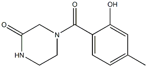  4-[(2-hydroxy-4-methylphenyl)carbonyl]piperazin-2-one