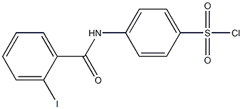 4-[(2-iodobenzene)amido]benzene-1-sulfonyl chloride,,结构式