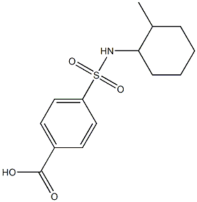 4-[(2-methylcyclohexyl)sulfamoyl]benzoic acid Structure