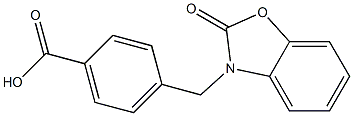 4-[(2-oxo-2,3-dihydro-1,3-benzoxazol-3-yl)methyl]benzoic acid Structure