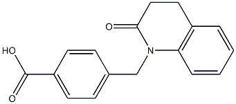4-[(2-oxo-3,4-dihydroquinolin-1(2H)-yl)methyl]benzoic acid Structure