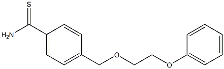 4-[(2-phenoxyethoxy)methyl]benzenecarbothioamide 结构式