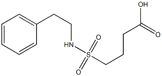 4-[(2-phenylethyl)sulfamoyl]butanoic acid Struktur