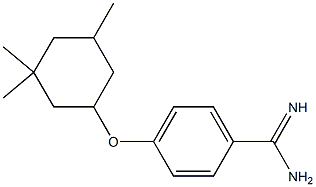 4-[(3,3,5-trimethylcyclohexyl)oxy]benzene-1-carboximidamide,,结构式