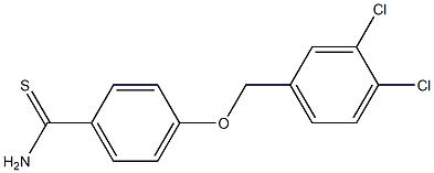  4-[(3,4-dichlorophenyl)methoxy]benzene-1-carbothioamide