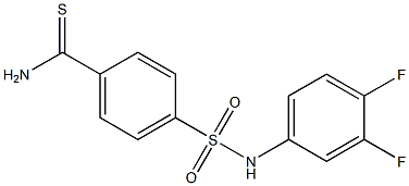 4-[(3,4-difluorophenyl)sulfamoyl]benzene-1-carbothioamide