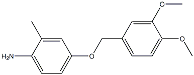 4-[(3,4-dimethoxyphenyl)methoxy]-2-methylaniline 结构式