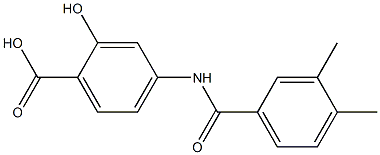 4-[(3,4-dimethylbenzene)amido]-2-hydroxybenzoic acid