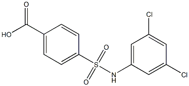 4-[(3,5-dichlorophenyl)sulfamoyl]benzoic acid Structure