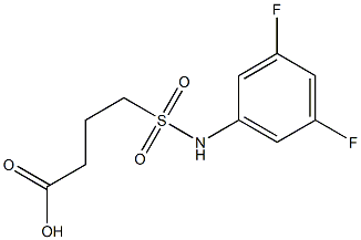 4-[(3,5-difluorophenyl)sulfamoyl]butanoic acid
