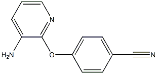 4-[(3-aminopyridin-2-yl)oxy]benzonitrile,,结构式