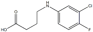 4-[(3-chloro-4-fluorophenyl)amino]butanoic acid,,结构式