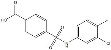 4-[(3-chloro-4-methylphenyl)sulfamoyl]benzoic acid