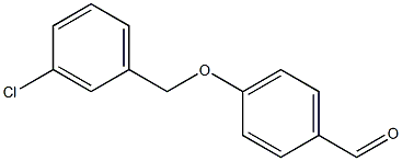 4-[(3-chlorophenyl)methoxy]benzaldehyde,,结构式