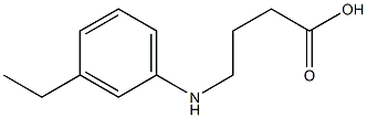 4-[(3-ethylphenyl)amino]butanoic acid 结构式
