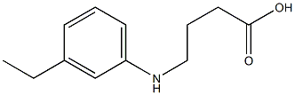 4-[(3-ethylphenyl)amino]butanoic acid,,结构式