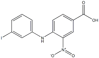 4-[(3-iodophenyl)amino]-3-nitrobenzoic acid 结构式