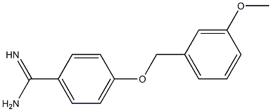 4-[(3-methoxybenzyl)oxy]benzenecarboximidamide 化学構造式