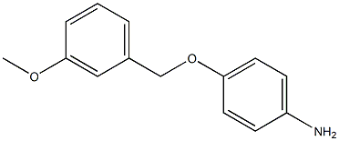 4-[(3-methoxyphenyl)methoxy]aniline 结构式