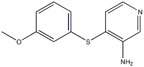4-[(3-methoxyphenyl)sulfanyl]pyridin-3-amine Structure