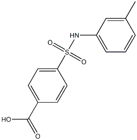4-[(3-methylphenyl)sulfamoyl]benzoic acid Structure
