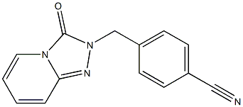 4-[(3-oxo[1,2,4]triazolo[4,3-a]pyridin-2(3H)-yl)methyl]benzonitrile 化学構造式
