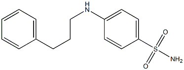 4-[(3-phenylpropyl)amino]benzene-1-sulfonamide 结构式