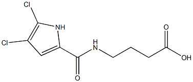4-[(4,5-dichloro-1H-pyrrol-2-yl)formamido]butanoic acid,,结构式