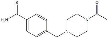 4-[(4-acetylpiperazin-1-yl)methyl]benzenecarbothioamide