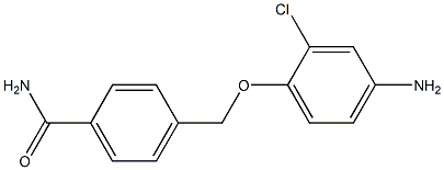 4-[(4-amino-2-chlorophenoxy)methyl]benzamide