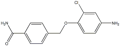 4-[(4-amino-2-chlorophenoxy)methyl]benzamide,,结构式