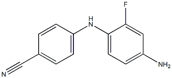 4-[(4-amino-2-fluorophenyl)amino]benzonitrile,,结构式