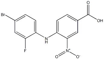 4-[(4-bromo-2-fluorophenyl)amino]-3-nitrobenzoic acid