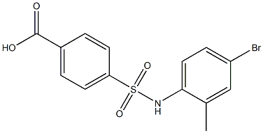 4-[(4-bromo-2-methylphenyl)sulfamoyl]benzoic acid
