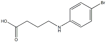 4-[(4-bromophenyl)amino]butanoic acid 化学構造式