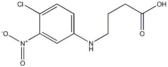 4-[(4-chloro-3-nitrophenyl)amino]butanoic acid 化学構造式