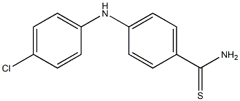 4-[(4-chlorophenyl)amino]benzene-1-carbothioamide Structure