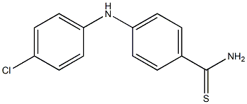 4-[(4-chlorophenyl)amino]benzene-1-carbothioamide,,结构式