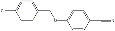4-[(4-chlorophenyl)methoxy]benzonitrile 结构式