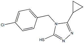 4-[(4-chlorophenyl)methyl]-5-cyclopropyl-4H-1,2,4-triazole-3-thiol