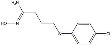 4-[(4-chlorophenyl)sulfanyl]-N'-hydroxybutanimidamide|