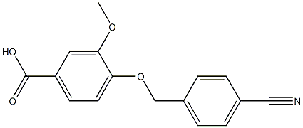 4-[(4-cyanophenyl)methoxy]-3-methoxybenzoic acid