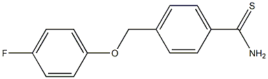 4-[(4-fluorophenoxy)methyl]benzenecarbothioamide Structure